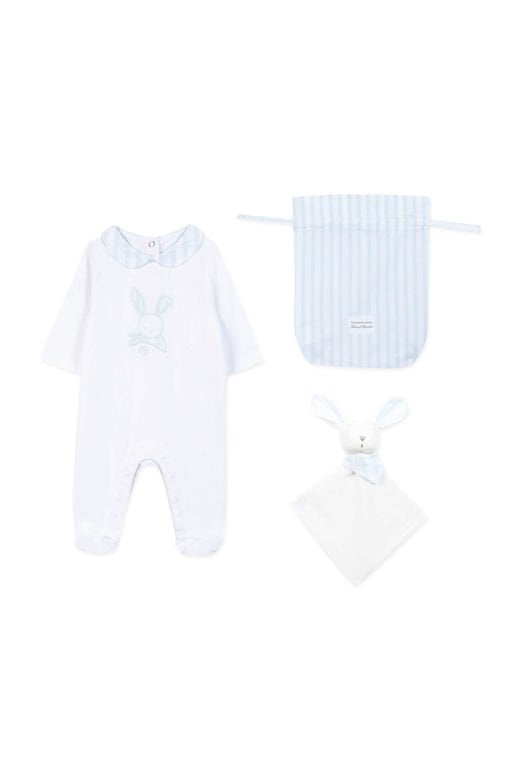 Erkek Bebek Hediye Seti ( tulum+uyku arkadaşı)