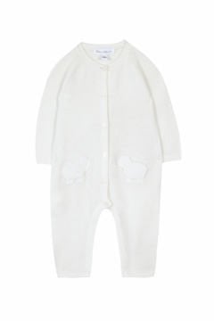 Triko Bebek Tulumu -kuzu aplikli-