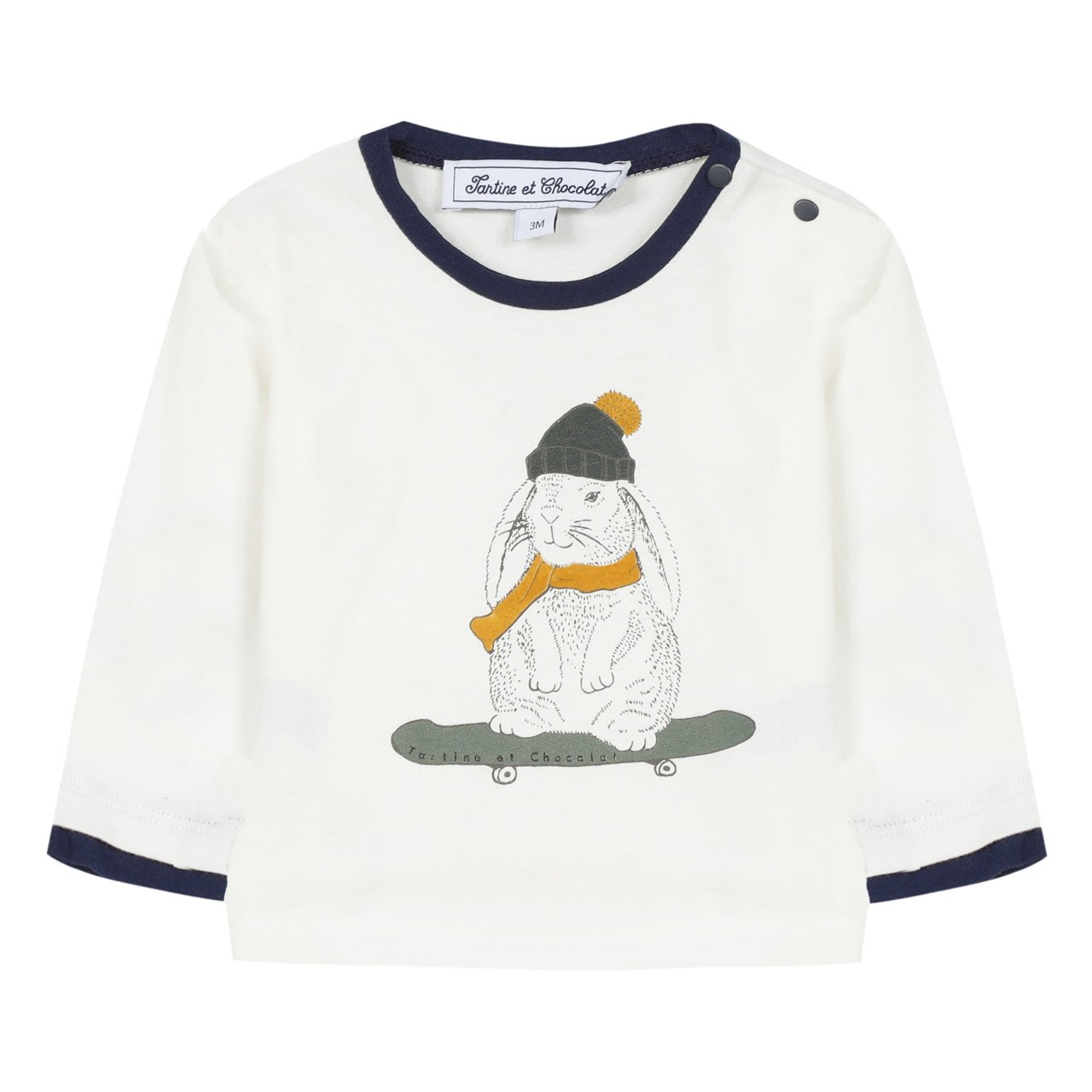 Erkek Bebek Tavşan Baskılı T-Shirt