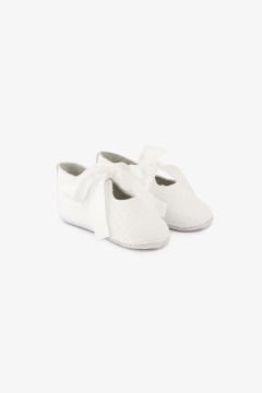 Kız Bebek Fiyonklu Deri Patik