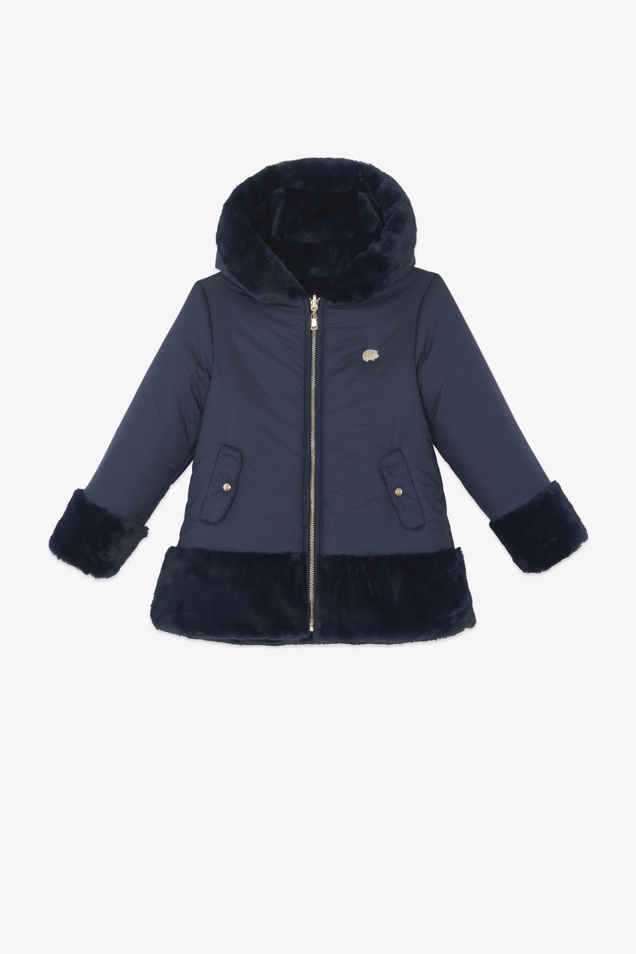 Kız Çocuk Çift Taraflı Doudoune Mont