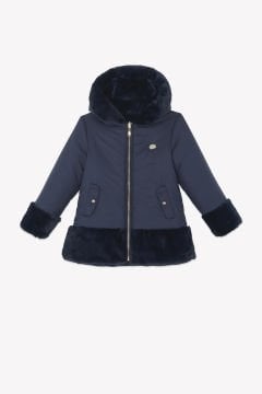 Kız Çocuk Çift Taraflı Doudoune Mont