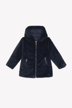 Kız Çocuk Çift Taraflı Doudoune Mont