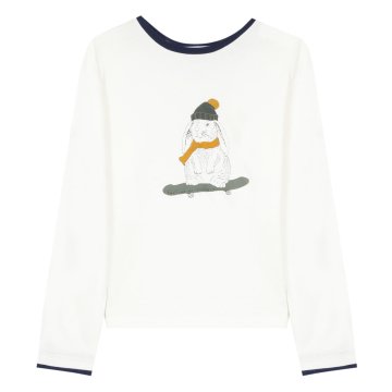 Erkek Çocuk Tavşan Baskılı T-Shirt
