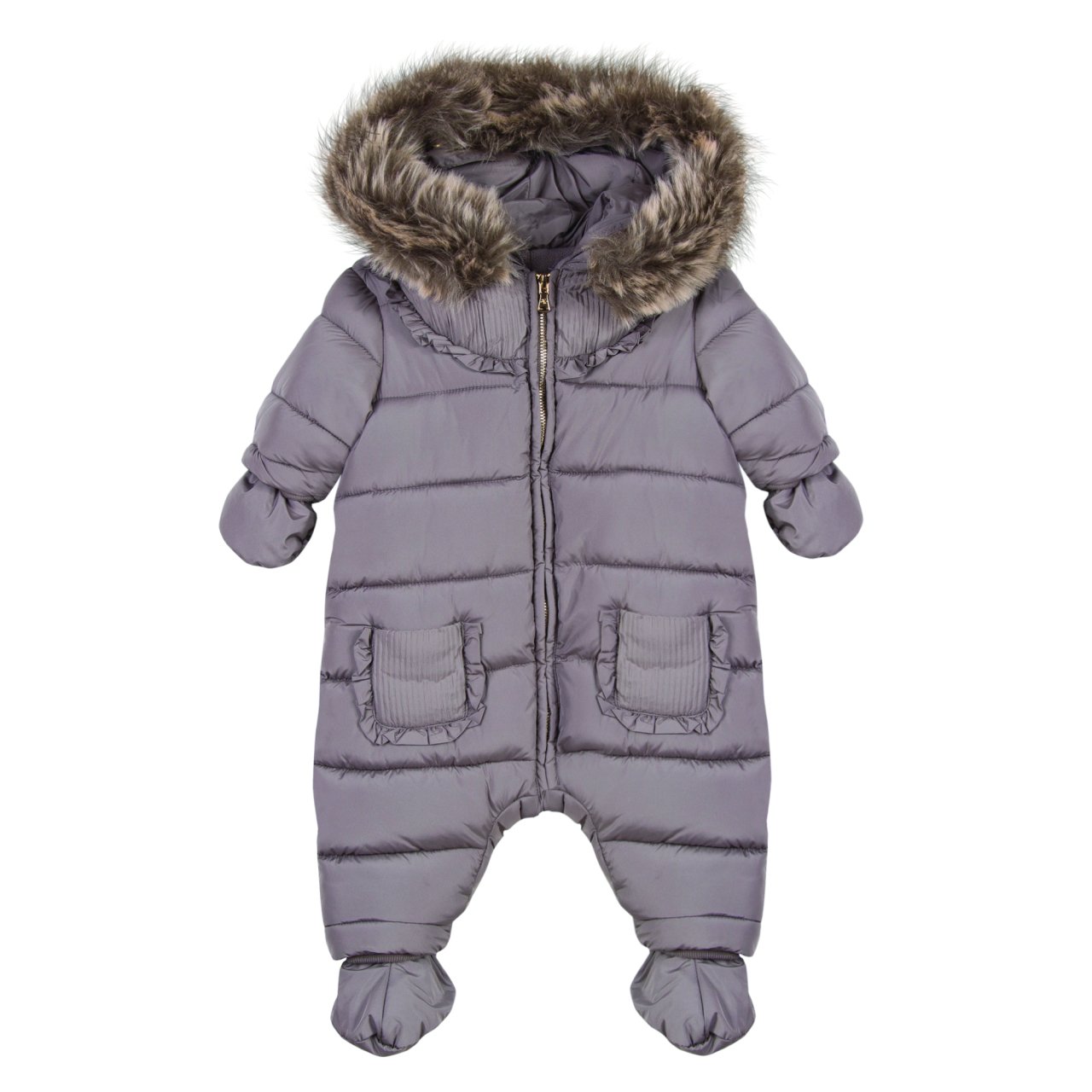 Kız Bebek Cepli Tulum Mont Astronot