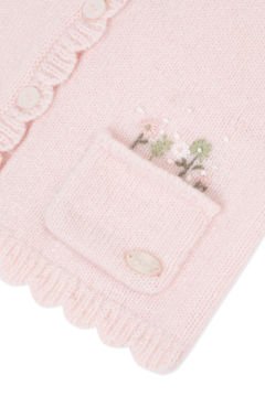 Kız Bebek Nakışlı Hırka