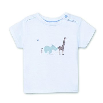 Erkek Bebek Zürafalı T-Shirt