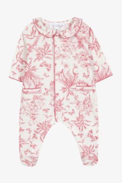 Kız Bebek Çiçek Desenli İnce Tulum