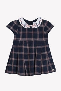 Kız Bebek Ekoseli Elbise