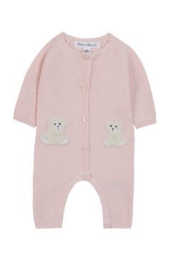 Kız Bebek Ayaksız Triko Tulum