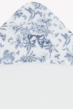 Bebek Banyo Havlusu Toile de Jouy Marine