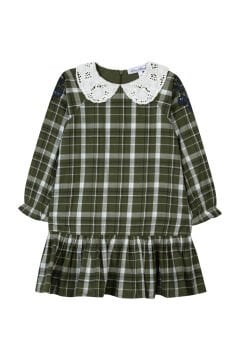 Kız Çocuk Kareli Elbise