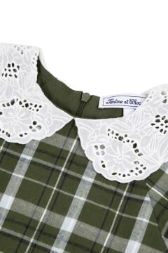 Kız Çocuk Kareli Elbise