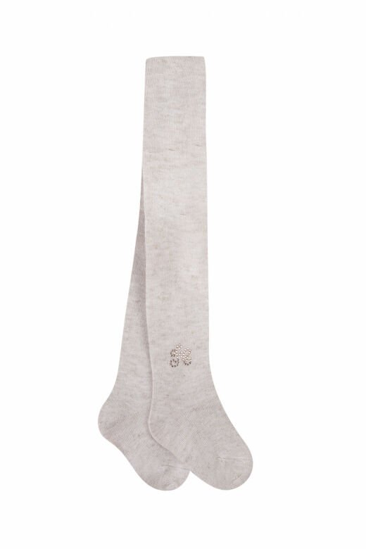 Kız Bebek Bileği Taşlı Simli Külotlu Çorap