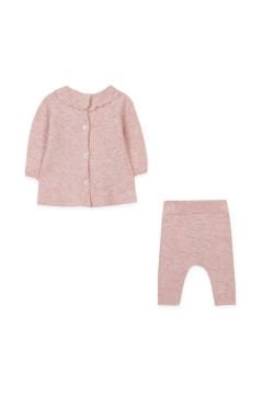 Kız Bebek Triko Bluz + Pantalon Set