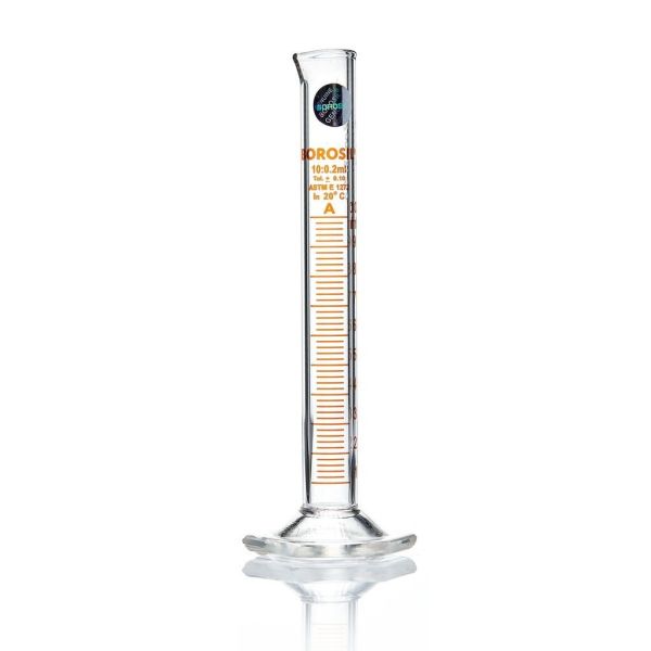 Borosil Cam Mezür 10 ml - Dereceli Silindir Sertifikalı - 10 Adet Toptan