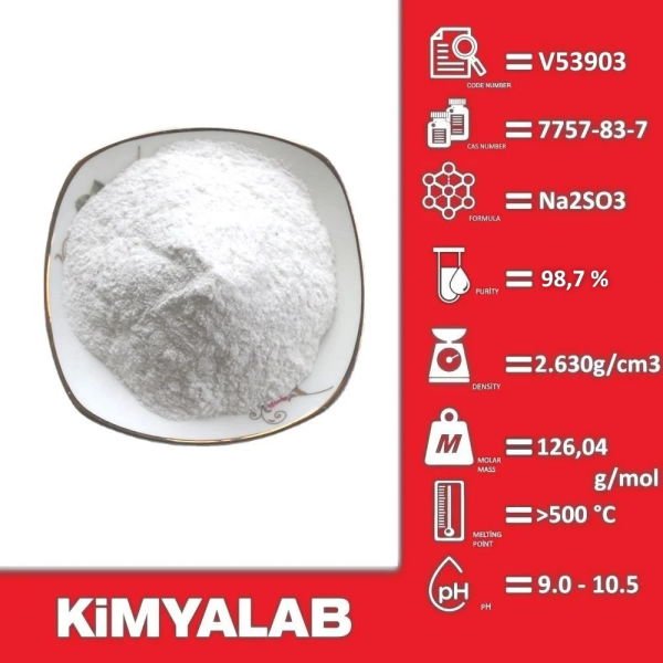 Kimyalab Sodyum Sülfit 1 Kg - Toz Form - Sodium Sulfite Anhydrous