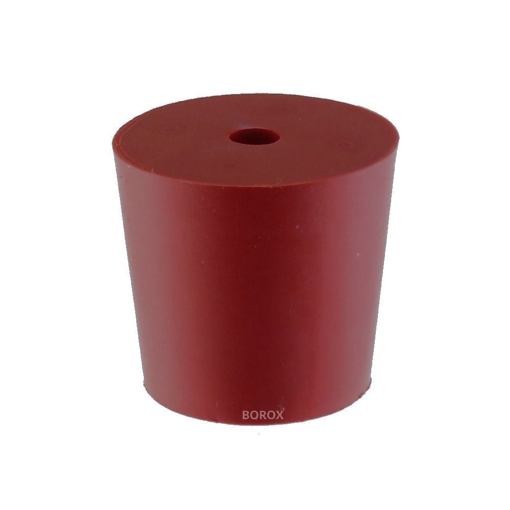 Borox Kauçuk Tıpa Delikli 12,5x16,5x20 mm - Kapak NS 14/23
