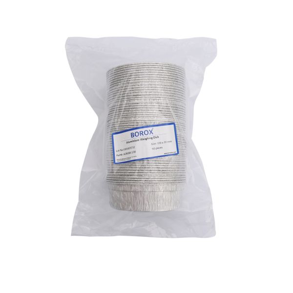 Borox Alüminyum Tartım Kabı - 100x30mm Tartım Kapları 500 Adet Toptan
