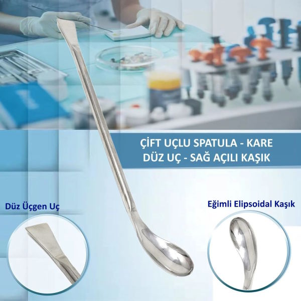 Borox Metal Spatül - Elipsoidal 15cm - Paslanmaz Çelik Spatula - 12 Adet Toptan