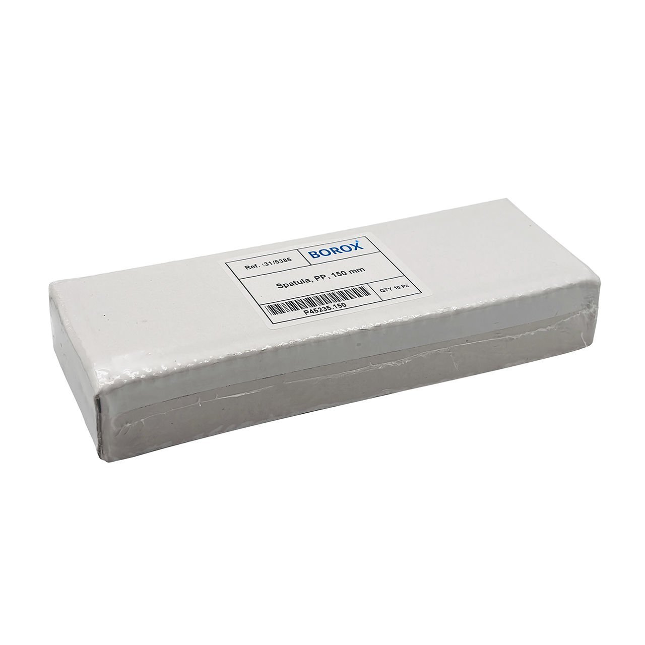 Borox PP Spatül 15cm Mavi - Plastik Spatula Laboratuvar Kaşığı - Yüksek Kalite - 10 Adet Toptan