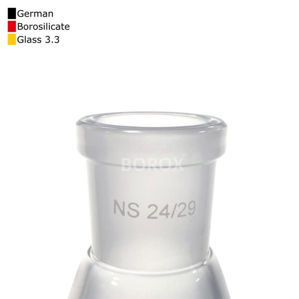 Borox Cam Çalkalamalı Mezür 100 ml - Plastik Tıpalı Dereceli Silindir