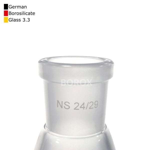 Borox Cam Çalkalamalı Mezür 250 ml - Plastik Tıpalı Dereceli Silindir