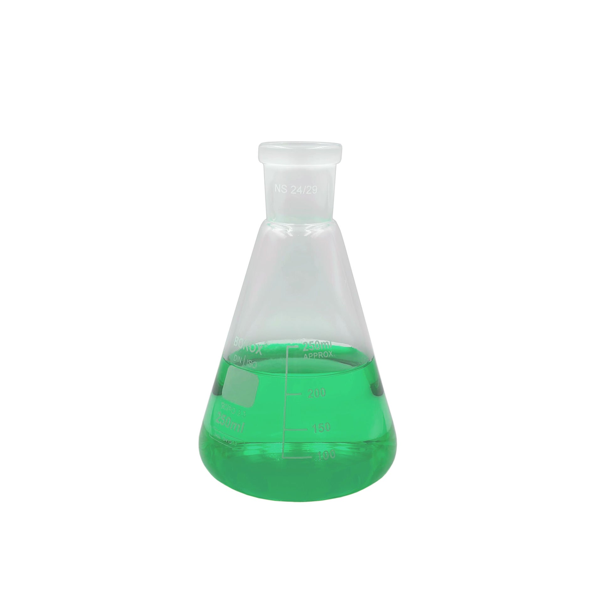 Borox Cam Erlen Şilifli 250 ml - 24/29 Şilifli Erlenmayer - Erlenmeyer Flask