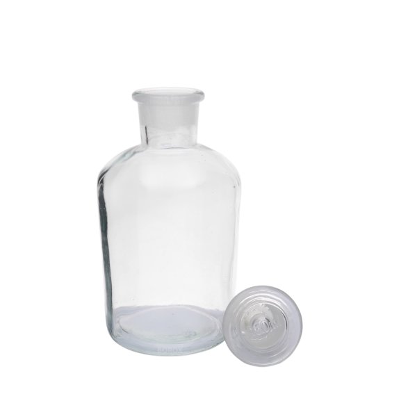 Borox Cam Miyar Şişe 250ml - Şilifli Cam Tıpalı Şişe 12Adet