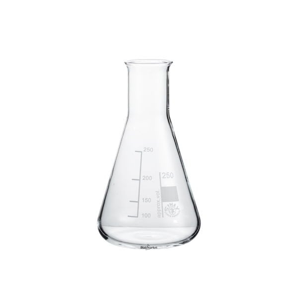 Simax Cam Erlen 250 ml - Erlenmeyer Flask Dar Boyunlu