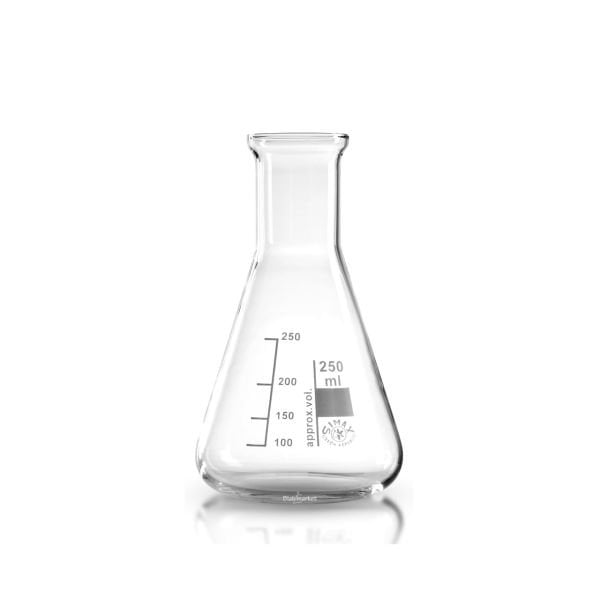 Simax Cam Erlen 250 ml - Erlenmeyer Flask Dar Boyunlu
