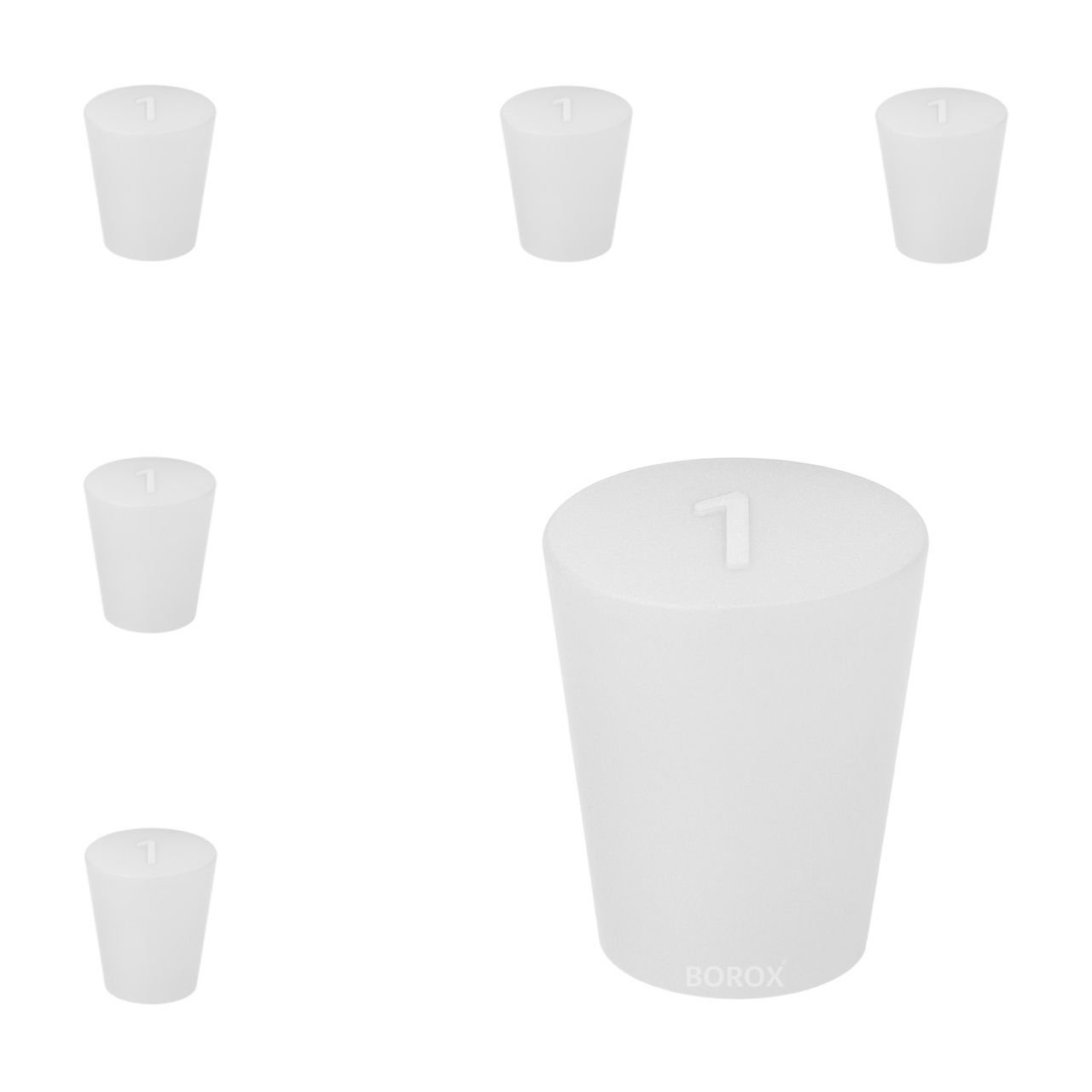Borox Silikon Tıpa No 1 - 5 Adet