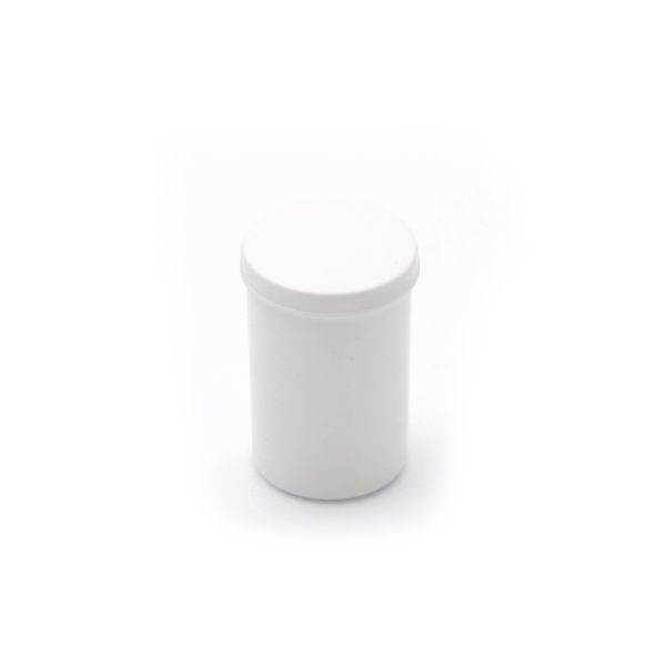 Beyaz Numune Kabı 140ml - Plastik Kapaklı Kutu - 100 Adet