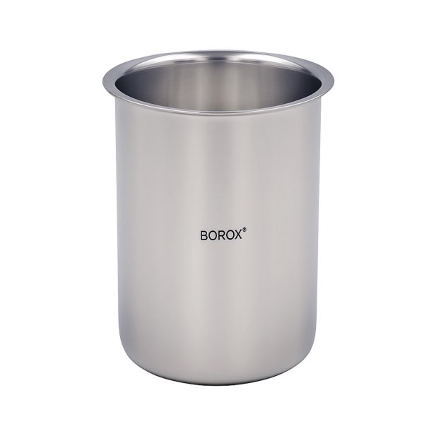 Borox Paslanmaz Çelik Beher - Laboratuvar Ölçü Kabı - 4 Ölçü Set
