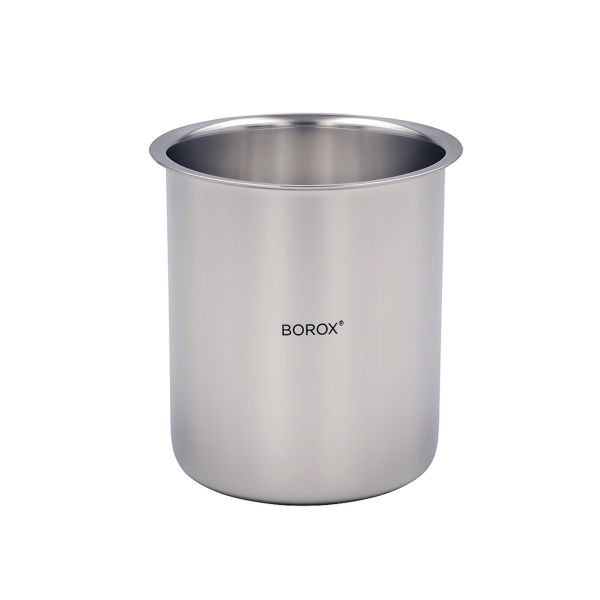 Borox Paslanmaz Çelik Beher - Laboratuvar Ölçü Kabı - 4 Ölçü Set