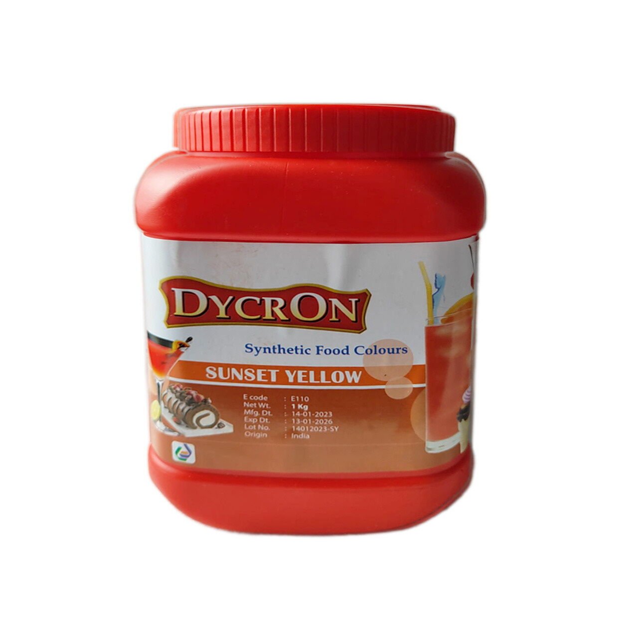 Dycron Sunset Yellow - E110 – Turuncu Sentetik Gıda Boyası - Toz Renklendirici