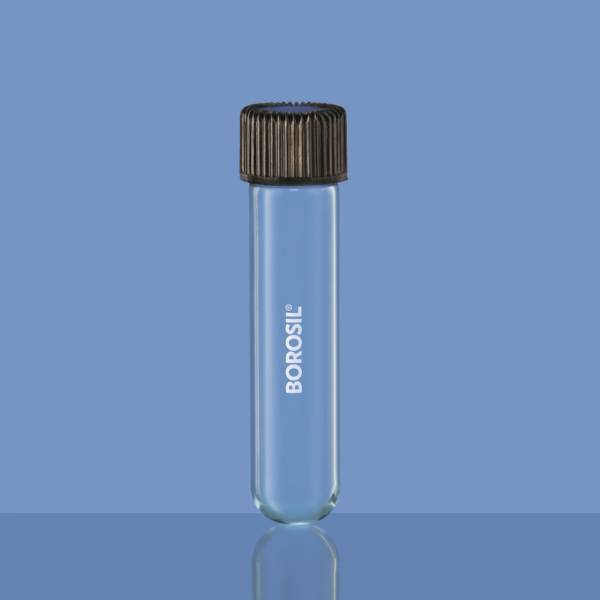 Borosil Cam Deney Tüpü 25x150 mm - Kapaklı Test Tüpü - 50 Adet Toptan