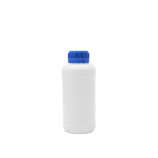 Borox Plastik Yuvarlak Şişe 250 ml - Mavi Kapaklı 200 Adet