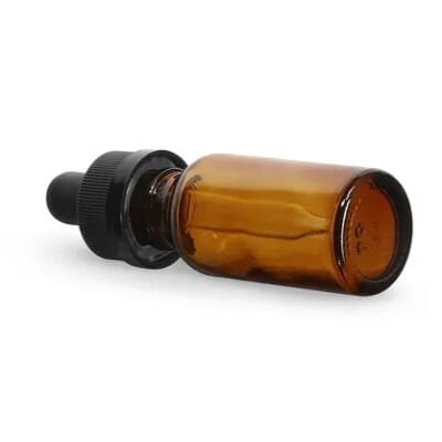 Borox Amber Damlatma Şişe 50ml Damlalık Bastır-Aç Kapak 100lü