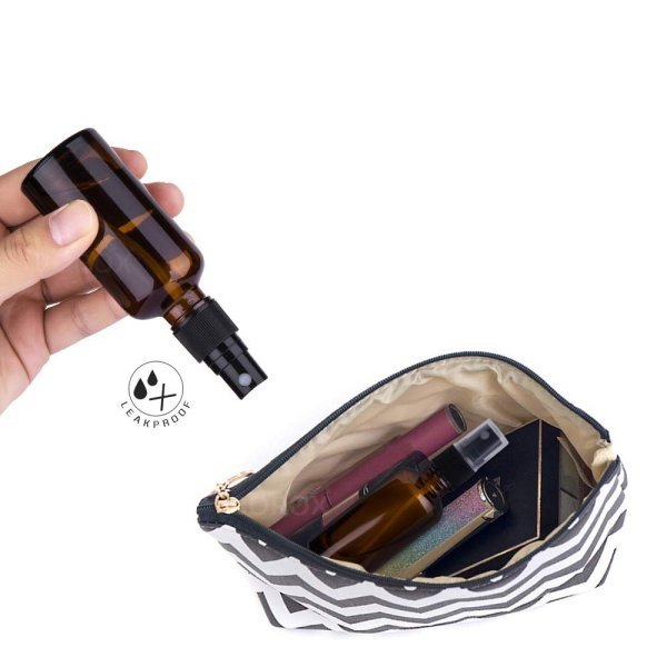 Borox Amber Cam Sprey Şişesi 50 ml - Sprey Kolonya Şişe 100lü
