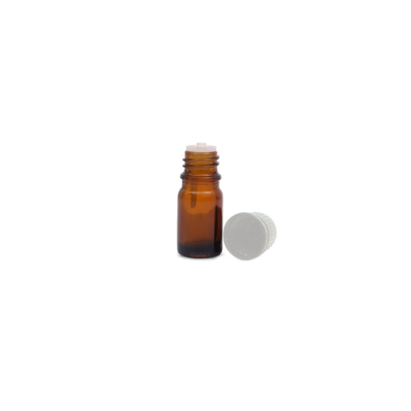 Borox Cam Damlatma Şişe 5ml - Amber Damlalıklı Şişe 100 Adet