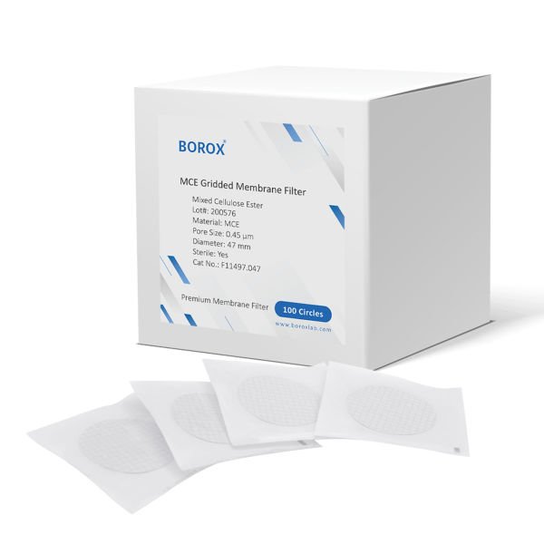 Borox Selüloz Asetat Membran Filtre Steril 0.45µm - 47mm - 10 Paket Toptan