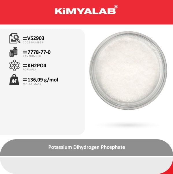 Kimyalab Potasyum Dihidrojen Fosfat 1 Kg - Potassium Dihydrogen Phosphate