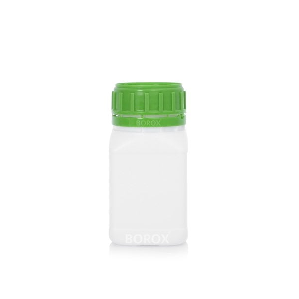 Borox Plastik Kare Şişe 250 ml - Yeşil Kapaklı Şişe 200 Adet