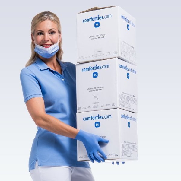 Nitril Eldiven Mavi XL Beden - Çok Amaçlı Pudrasız 20 Paket