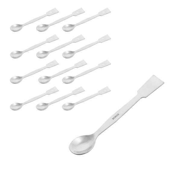 Borox Metal Spatül Makro 15cm - Paslanmaz Çelik Spatula 12li