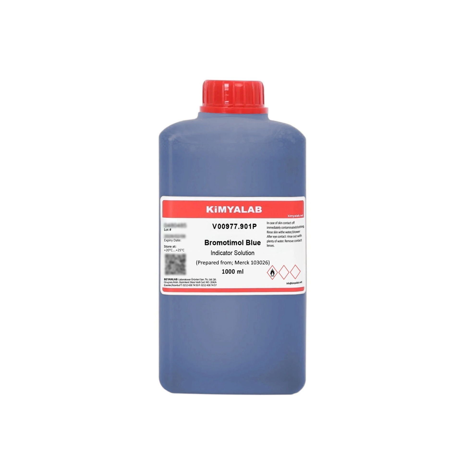 Bromotimol Blue - Bromotimol Mavisi İndikatör Çözeltisi 1L