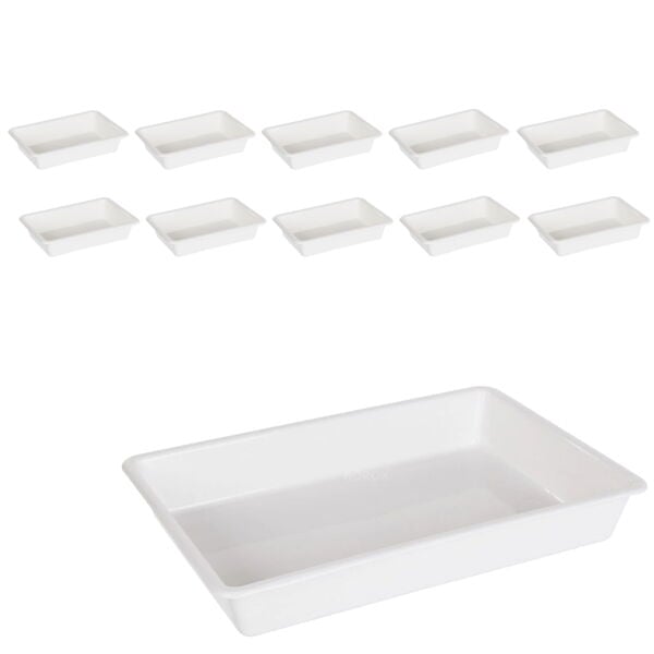 Borox Numune Taşıma Tepsisi 12L - PP Tepsi Numune Kabı 10lu - Tray