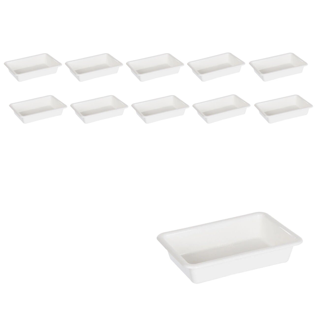 Borox Numune Taşıma Tepsisi 2,2L - PP Tepsi Numune Kabı 10lu - Tray
