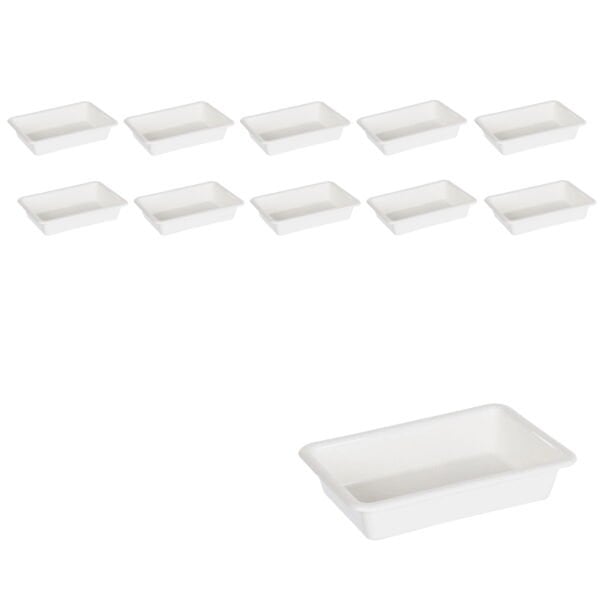 Borox Numune Taşıma Tepsisi 2,2L - PP Tepsi Numune Kabı 10lu - Tray